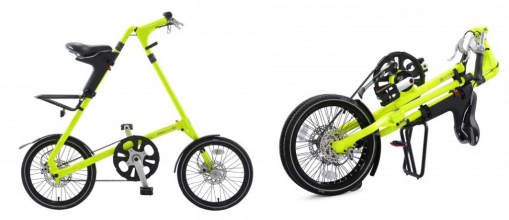 Vélo Strida plié et déplié