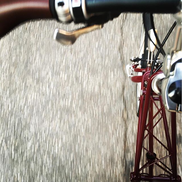 Détail vélo pliant Moulton