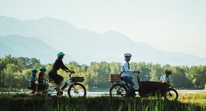 Familles avec deux vélos cargo